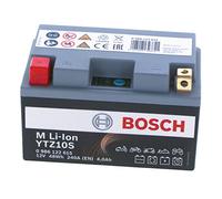 Bosch 0986122615 - Lithium-Ion Motorcycle Battery 12V 240A 4Ah Li-Ion Equivalent up to 12Ah Lead Acid - Suitable for Motorcycles, Motorbikes, Enduros, Scooters, Quads, Jet Skis - BTZ10S