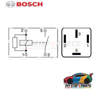 Bosch 0986332001 Micro Relay Fits Audi 80 1991-1994 191937503 8D0951253