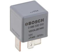 Bosch 0986332002 Mini Relay 12V 70A, IP5K4, Operating Temperature from -40 Degree to 85 Degree C, 4 Pin Relay