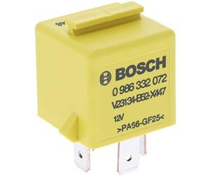 Bosch 0986332072 Mini Relay 12V 60A, IP5K4, Operating Temperature from -40 Degree to 85 Degree C, 4 Pin Relay