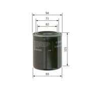 Oil Filter fits NISSAN 240Z S30 2.4 70 to 73 L24 Bosch 15208G9900 1520865016