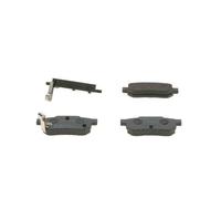 Bosch BP582 - Brake Pads Car Rear Axle - Bosch Quality - Reduced Noise and Dust - ECE-R90 Certified - Copper-Free - 1 Set of 4 Pads