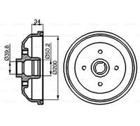 Bosch 0986477040 Brake Drum