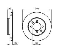 Bosch Pair of Brake Discs 0986478813 Pair for Both Wheels on 1 Axle - OE Quality