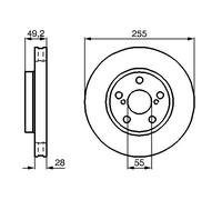 BOSCH 0 986 478 858 Brake disc