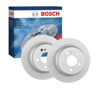 2x Brake Discs Pair Solid fits MERCEDES E270 2.7D Rear 02 to 05 OM647.961 300mm