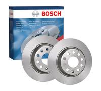 2x Brake Discs Pair Solid fits VW CC 358 Rear 11 to 16 282mm Set Genuine Bosch