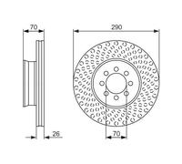 Bosch BD1445 Brake discs - 1 single brake disc