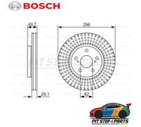 Bosch 0986479633 Brake Disc Single 49 mm Premium 43512331 9A7171 BG4139