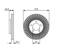 Bosch BD1684 Brake discs - ECE-R90 certified - 1 set of 2 discs