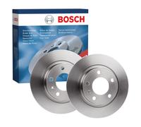 2x Brake Discs Pair Solid fits VAUXHALL CORSA D, E 1.6 Rear 06 to 19 263.6mm Set