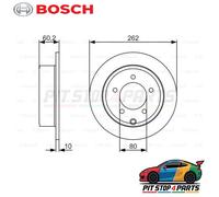 Bosch 0986479A39 Brake Disc Single 60 mm 515515AA 8A1143 8A11431