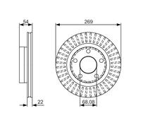 BOSCH 0 986 479 A42 Brake disc