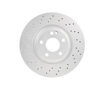 2x Brake disc Perforated 0 986 479 A60 BOSCH for MERCEDES-BENZ CLA Coupe A-CLASS