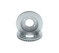 Bosch 2x Brake Discs Pair Vented fits MITSUBISHI L200 KJ0T 2.4D Front 2014 on 4N