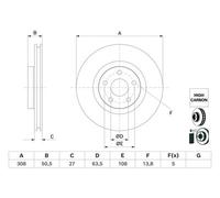 Bosch 0986479H51 Brake Disc (BD3003)