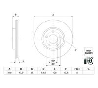 BOSCH 0 986 479 H66 Brake disc