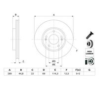BOSCH 0 986 479 H67 Brake disc