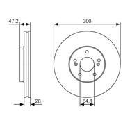 Bosch BD1782 Brake discs - 1 single brake disc
