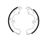 Bosch 0986487203 Brake Shoe Set Rear Braking System Fits Toyota