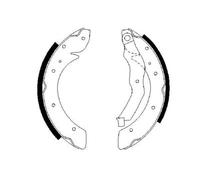 BOSCH 0 986 487 528 Brake Shoe Set