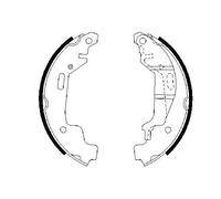 Bosch 0986487576 Brake Shoes Set Premium High Performance 476273 475125 9299
