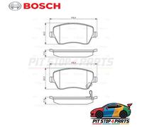 BOSCH 0 986 494 573 Brake pad set