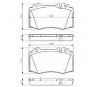 Bosch 0986494576 Brake Pad Set