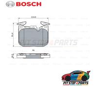 Bosch 0986494947 Brake Pads Set Low-Metallic Fits BMW i8 2014-2018