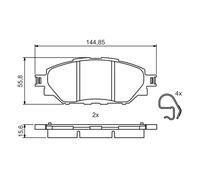 Bosch 0986495425 Brake Pad Set (BP2057)