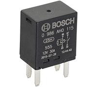 Bosch 0986AH0115 Mini Relay 12V 30A, IP5K4, Operating Temperature from -40 Degree to 100 Degree C, 4 Pin Relay without Holder