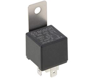 Bosch 0986AH0622 Mini Relay 12V 20A, IP5K4, Operating Temperature from -40 Degree to 100 Degree C, 5 Pin Relay with Holder