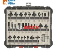 Bosch 1/4" Mixed Application Router Bit Set x30 Pcs 2607017476