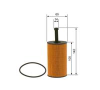 Bosch 1457429193 Oil-Filter Element | Separates Soot and Metal Particles from Engine Oil - Provides Reliable Engine Lubrication