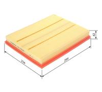 Bosch Car Air Filter S3281 (1457433281) - Moisture-resistant, High Tensile Strength