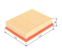 Bosch Air Filter Insert 1 457 433 585 for Mercedes-Benz A-Class