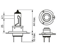Bosch Headlight Bulb Truck/Lt 499 H7 24V 70W Px26D 1987302471