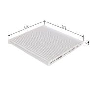 Bosch Cabin Filter M2246 - Filters Pollen & Dust for Cleaner Air