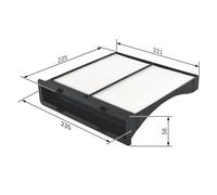 Bosch Cabin Filter M2262 - Standard Pollen & Dust Replacement Filter for Subaru Impreza