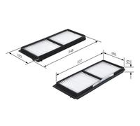 Bosch Cabin Filter M2275 – Particulate/Pollen – For Mazda 2 (1 987 432 275)