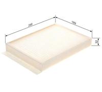 Bosch 1 987 435 058 Interior Air Filter Fits Mercedes-Benz