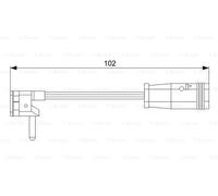 Warning Contact, brake pad wear BOSCH 1 987 473 019