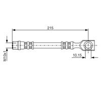 BOSCH 1 987 476 201 Brake Hose for CHEVROLET,HOLDEN,OPEL,VAUXHALL