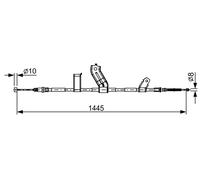 BOSCH 1 987 482 523 Handbrake cable