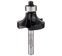 Bosch 1 x Pro rounding cutter, R 9.5, S 6 | For softwood, hardwood, diameter 31.8 mm, professional accessory routers, edge milling cutters