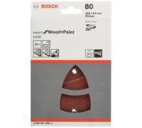 Bosch Sanding Sheets C430 Expert for Wood Hook & Loop 102x62 mm 80 Grit for Multi Sanders – 10pc