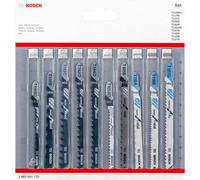 Bosch Jigsaw Blade Set, for Wood & Metal, Pack of 10