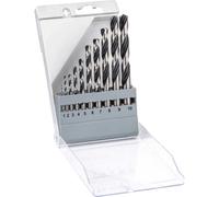 Bosch Professional 10-pce mtl drill bit set HSS-R,DIN 338-2608577348/1609200203