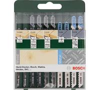 Bosch 10-Piece Wood and Metal Jigsaw Blade Set (Wood and Metal, Accessories for Jigsaws, T Shank Socket)