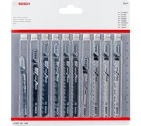 Bosch 10 Piece Wood Cutting Jigsaw Blade Set